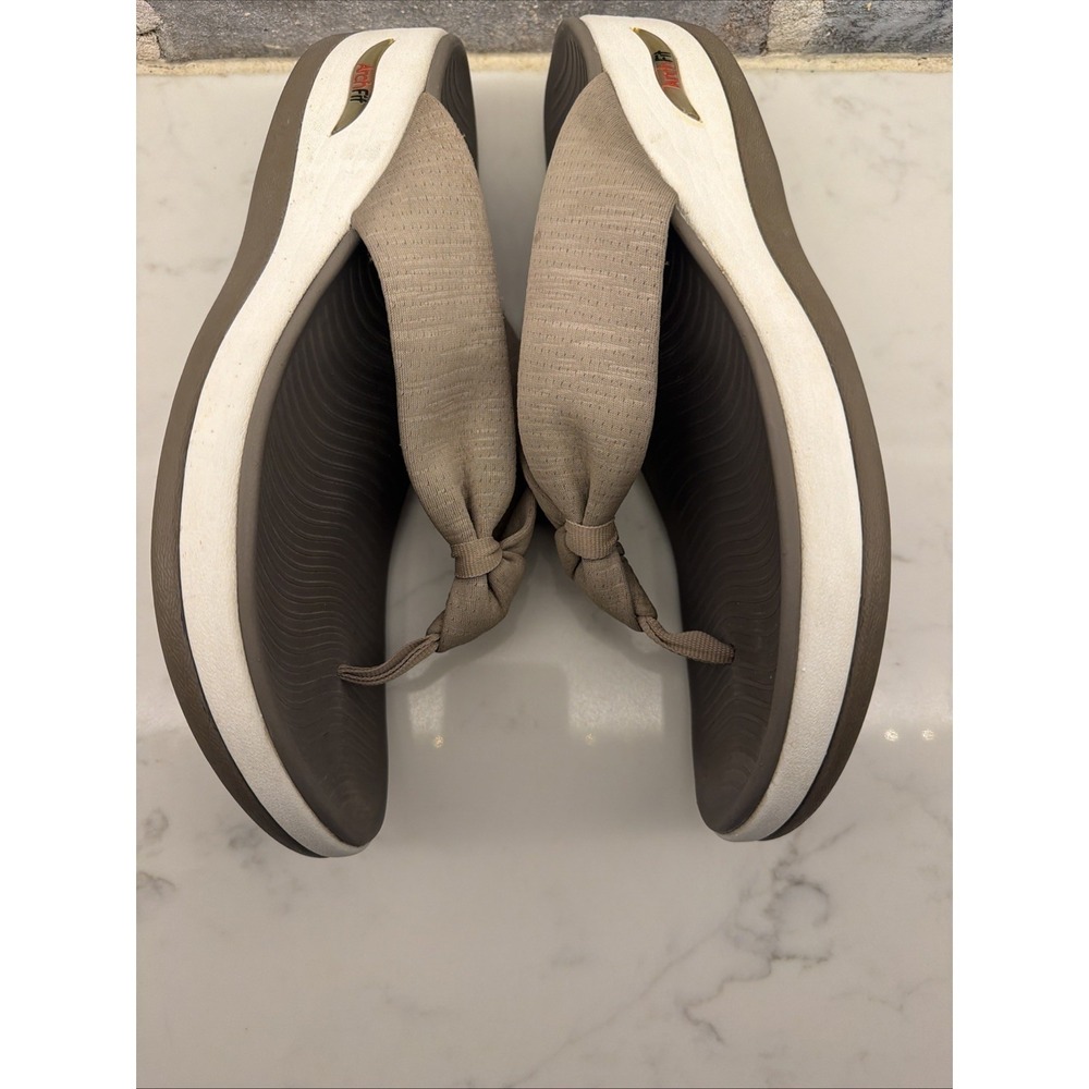 Skechers Arch Fit Sunshine My Life Thong Sandals Dark Taupe Women's Size 8 - Picture 5 of 9